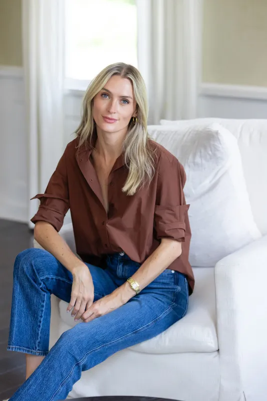 The Carolyn Shirt - Coco sold by Julia Amory