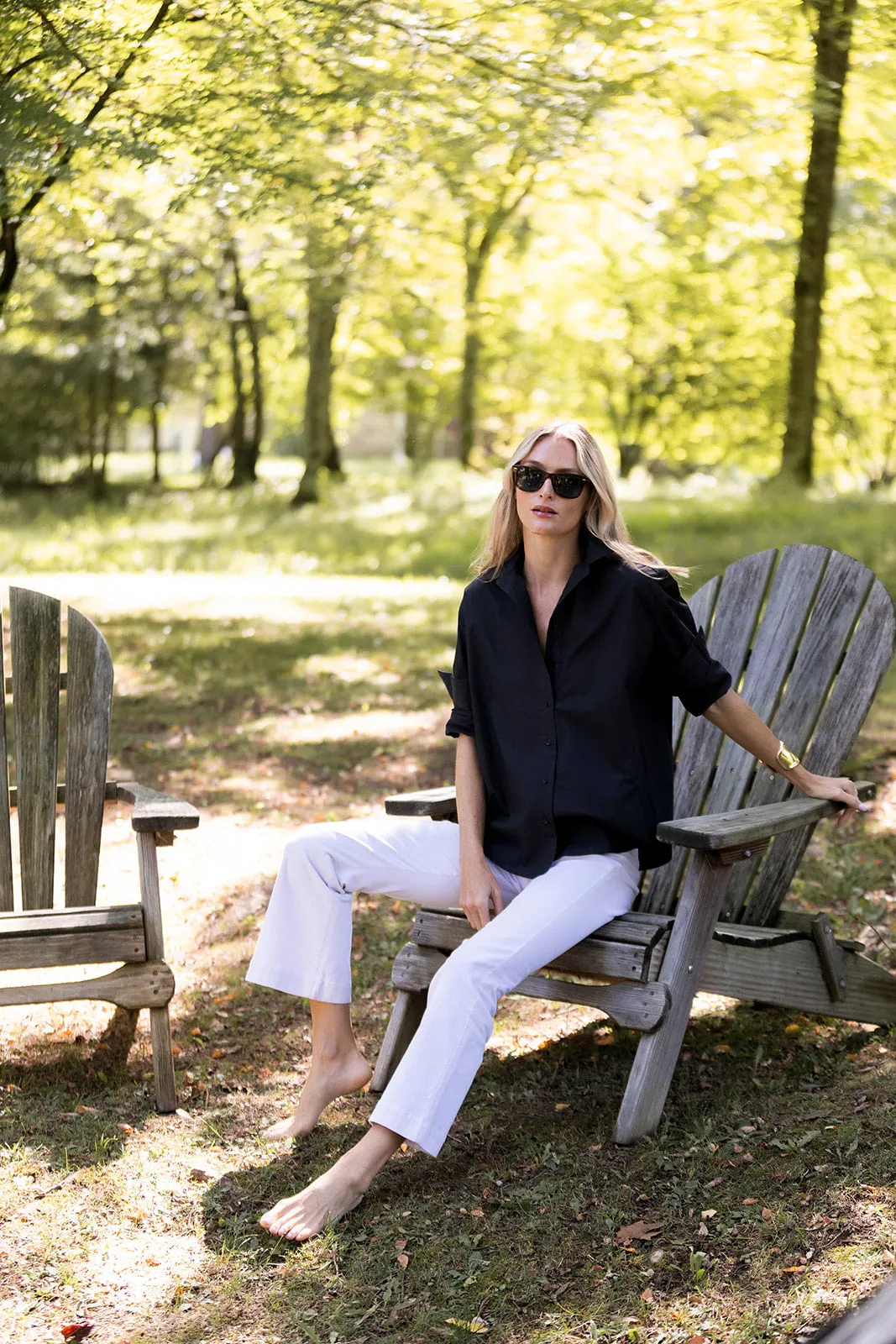 The Carolyn Shirt - Noir sold by Julia Amory product image thumbnail 5