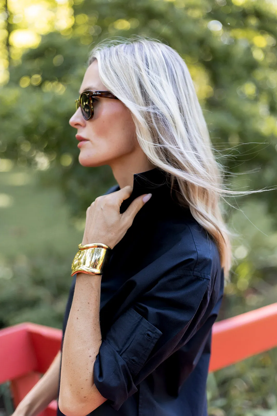 The Carolyn Shirt - Noir sold by Julia Amory product image thumbnail 3