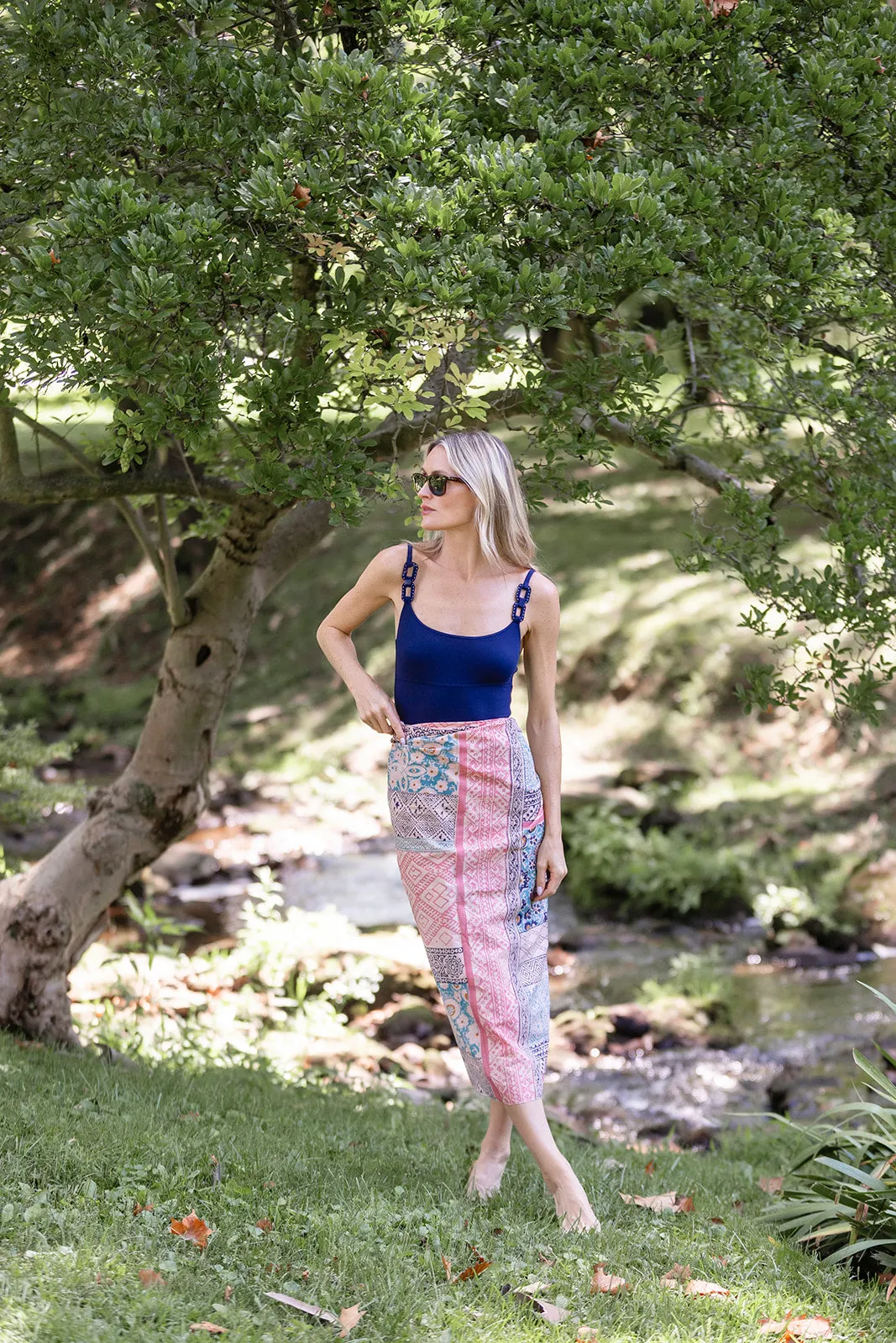 Rose Kilim Patchwork Pareo sold by Julia Amory