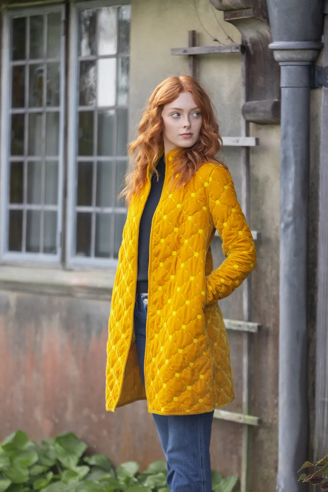 Jackie Coat - Saffron sold by Julia Amory
