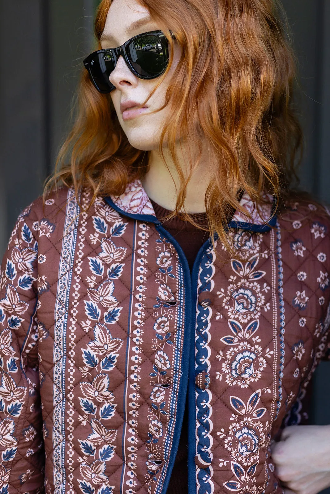 Oversized Dakota Jacket - Coco Privet Stripe sold by Julia Amory product image thumbnail 2