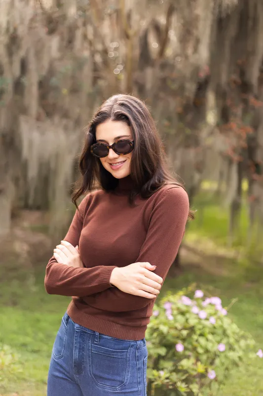 Diane Turtleneck Sweater - Coco sold by Julia Amory