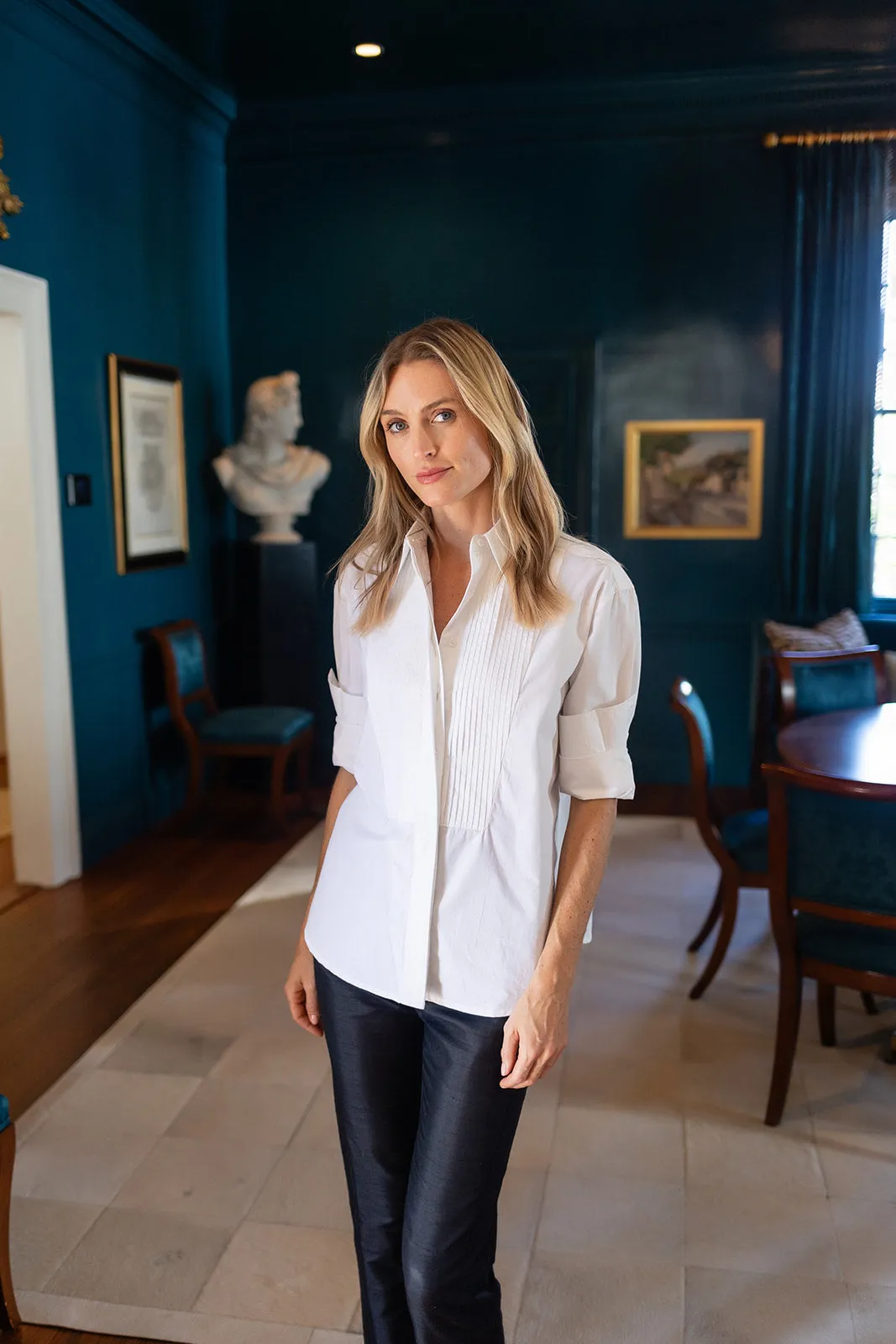 Tuxedo Shirt - Blanc sold by Julia Amory product image thumbnail 4