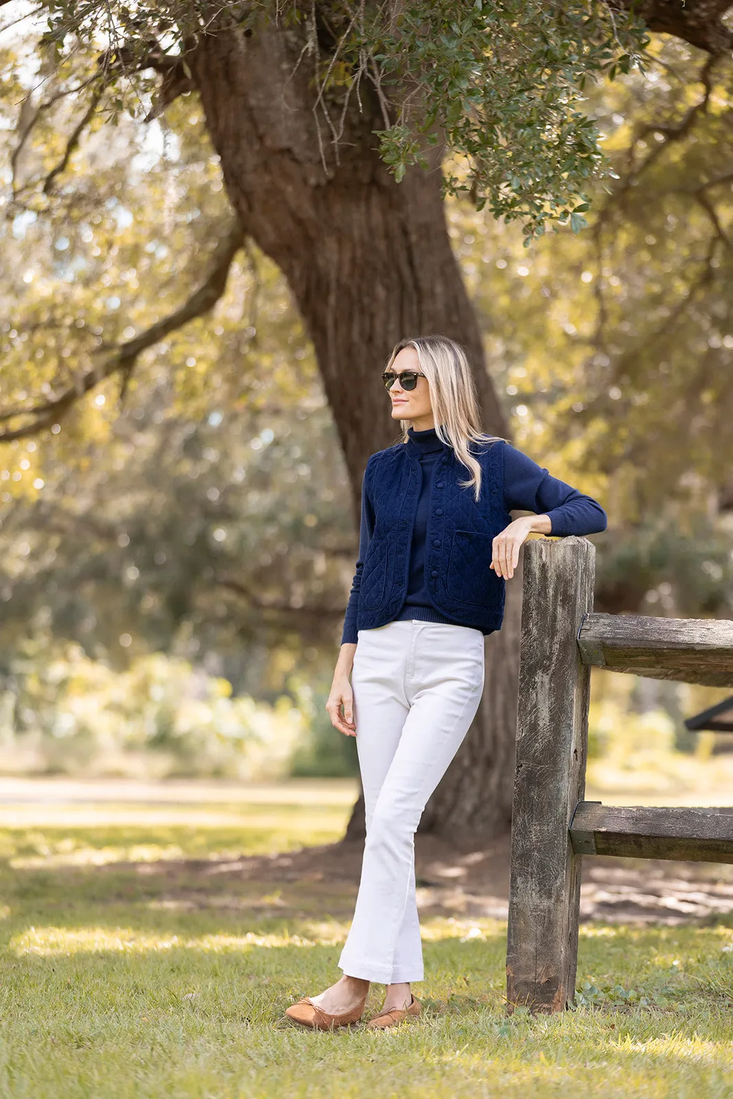 Montauk Vest Corduroy - Peacoat sold by Julia Amory product image thumbnail 4