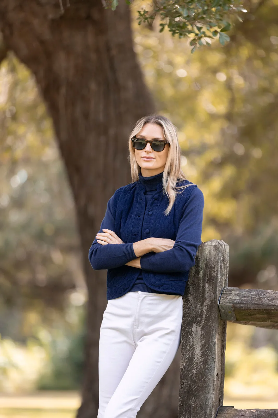 Montauk Vest Corduroy - Peacoat sold by Julia Amory product image thumbnail 5