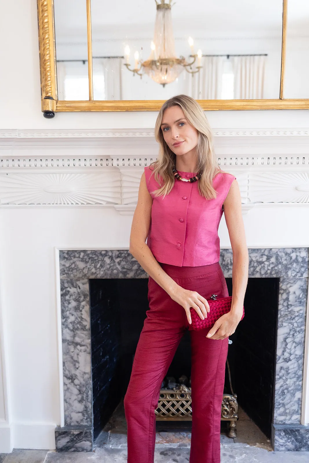 Jackie Pant - Burgundy sold by Julia Amory product image thumbnail 5