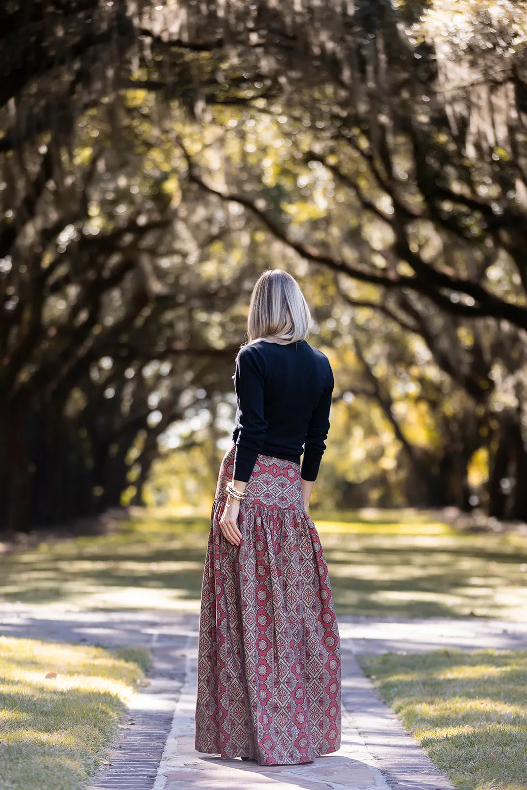 Luna Skirt - Clay Palazzo Tile sold by Julia Amory product image thumbnail 3