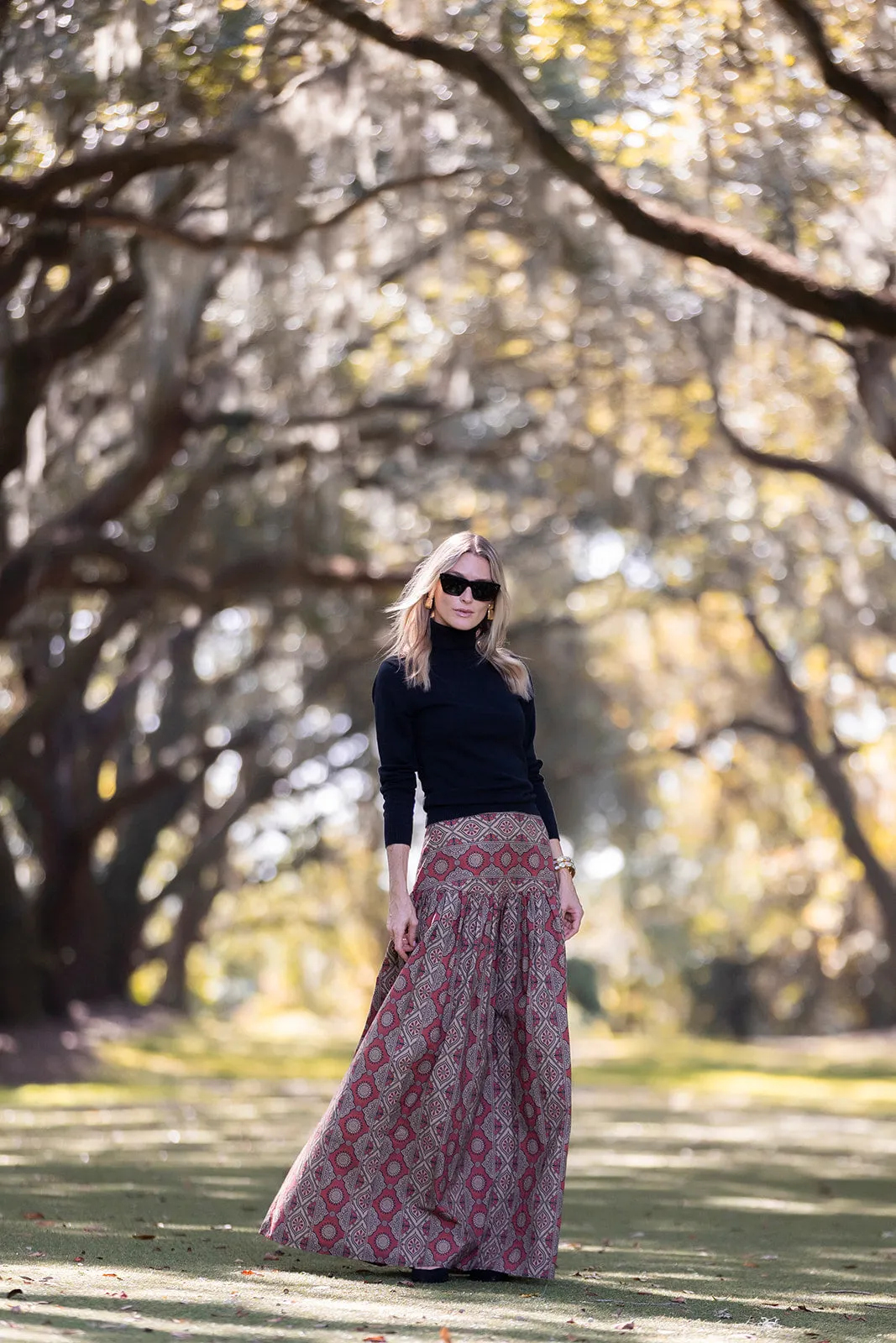 Luna Skirt - Clay Palazzo Tile sold by Julia Amory product image thumbnail 5