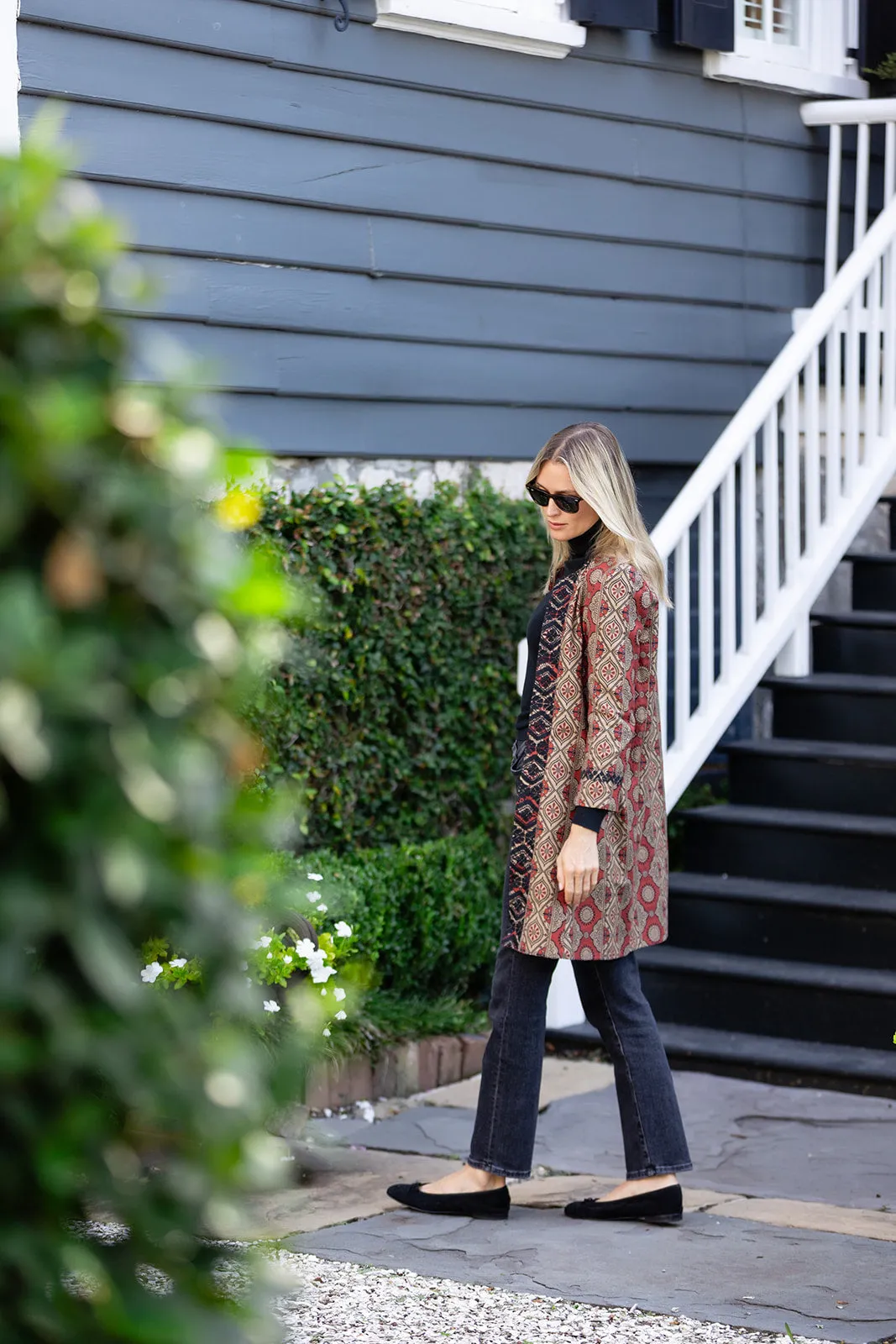 Ali Jacket - Clay Palazzo Tile sold by Julia Amory product image thumbnail 3