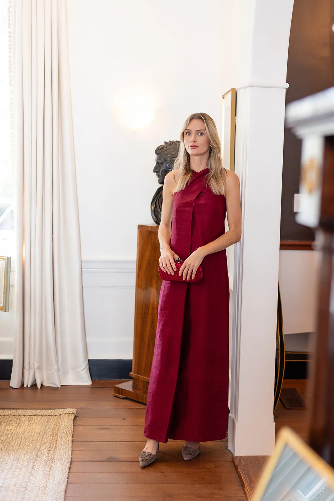 Camille Dress - Burgundy sold by Julia Amory