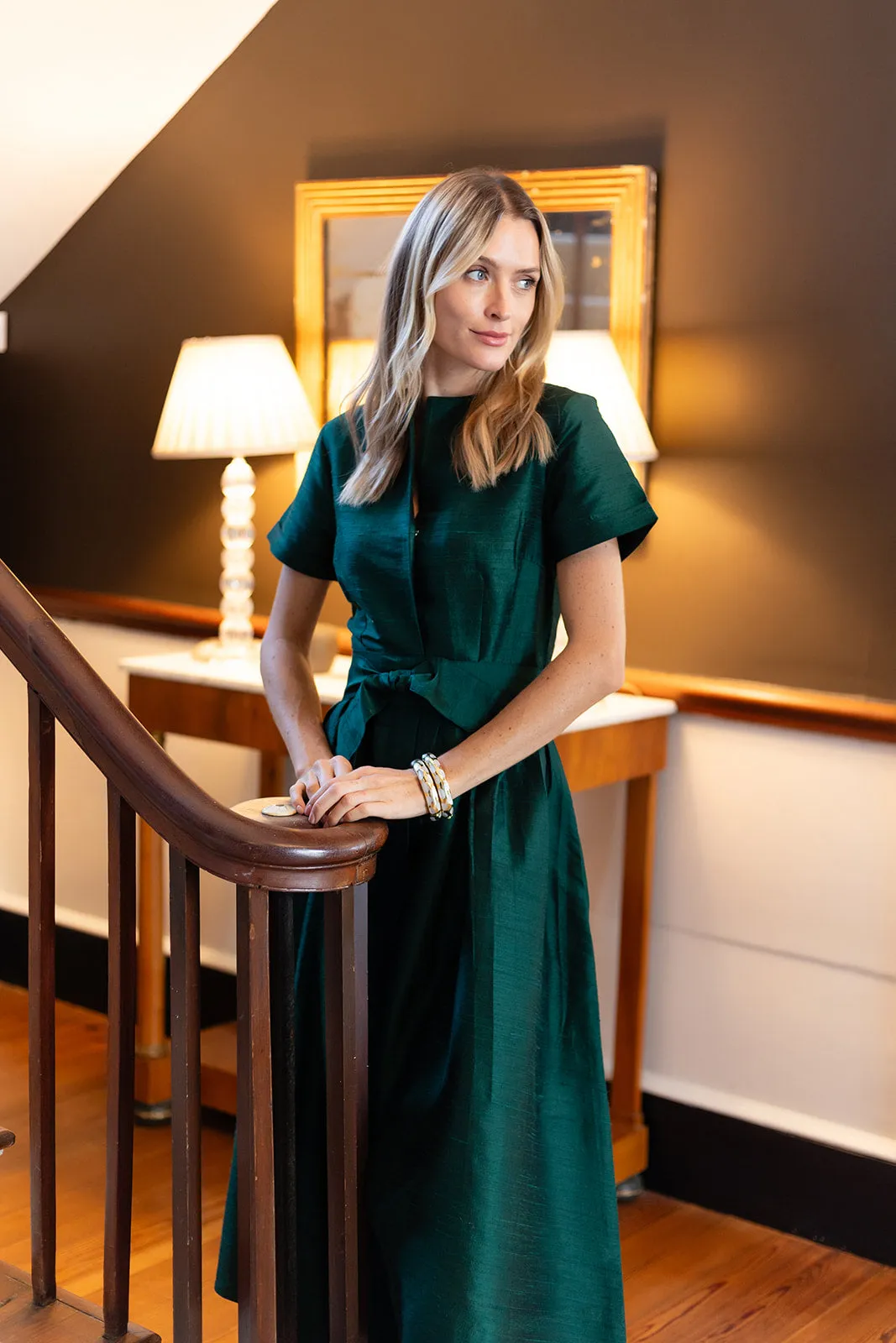 Kate Dress Dupioni - Garden sold by Julia Amory product image thumbnail 4