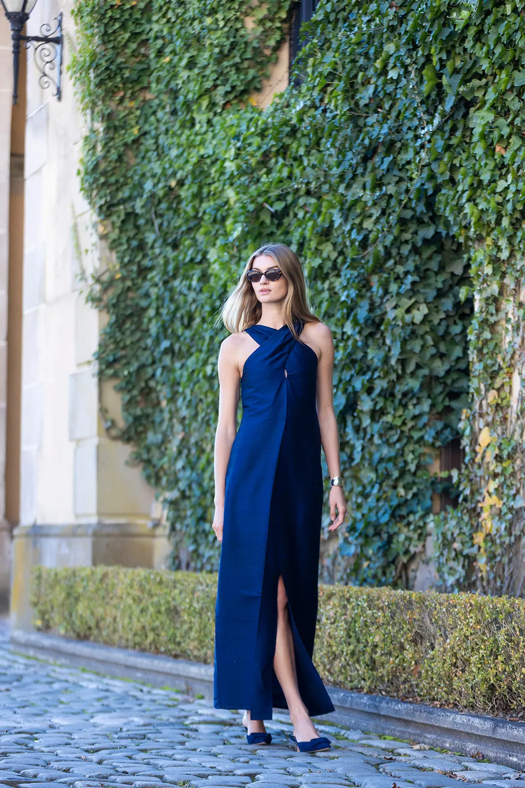 Camille Dress - Peacoat sold by Julia Amory product image thumbnail 3