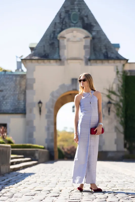 Camille Dress - Icy Silver sold by Julia Amory