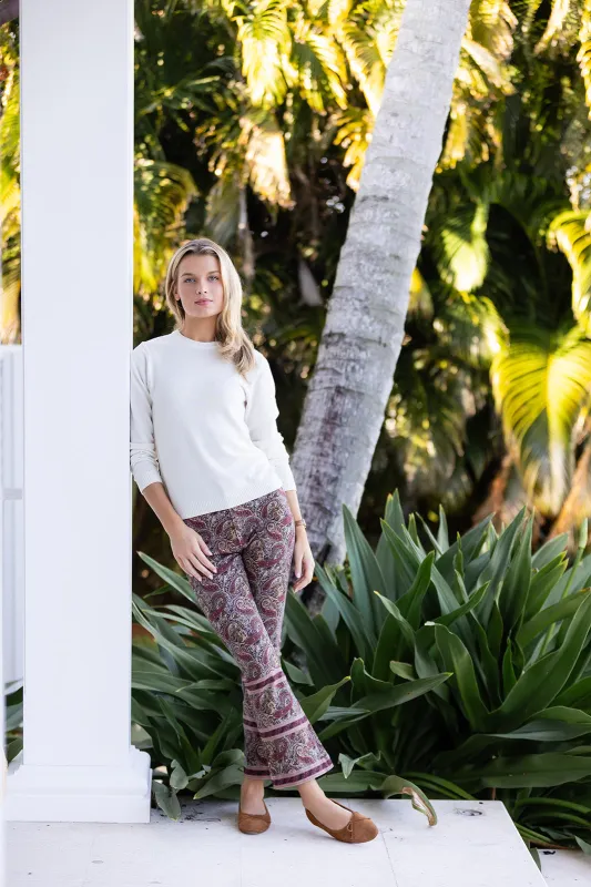 Bell Pant Twill - Coco Palazzo Paisley sold by Julia Amory