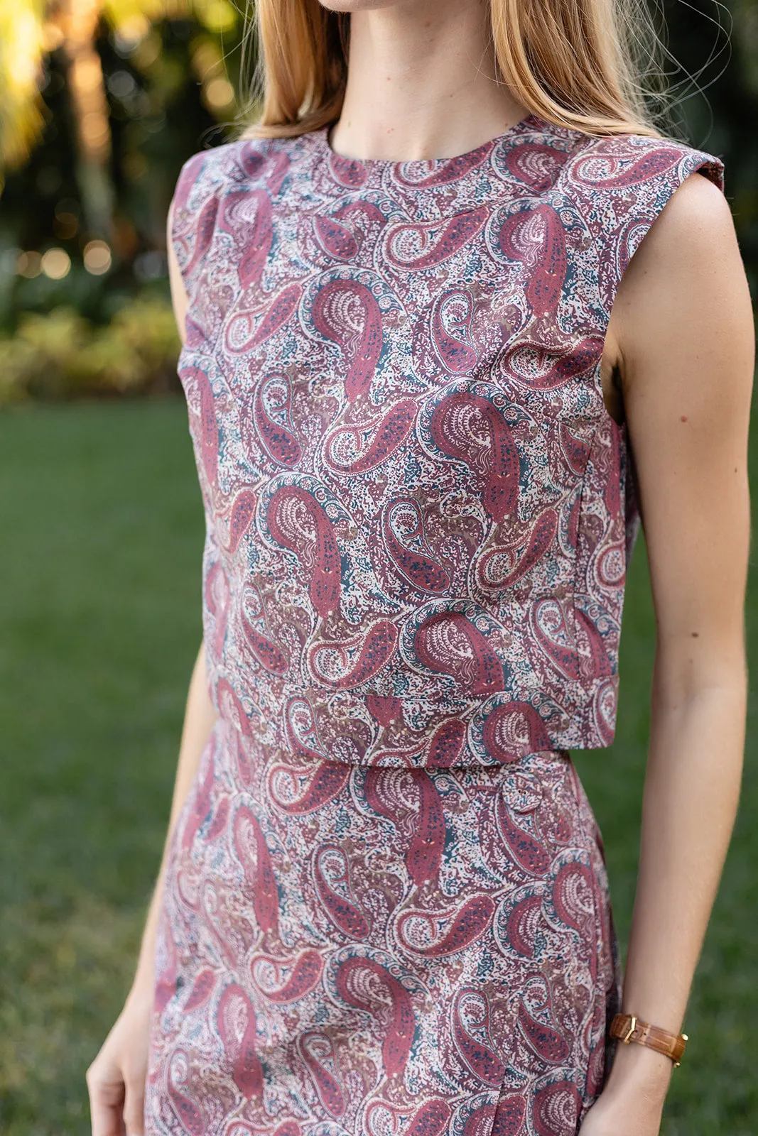 Slim Shell Poplin - Coco Palazzo Paisley sold by Julia Amory product image thumbnail 3