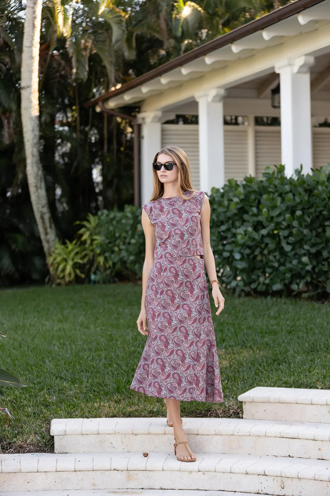 Slim Shell Poplin - Coco Palazzo Paisley sold by Julia Amory product image thumbnail 5