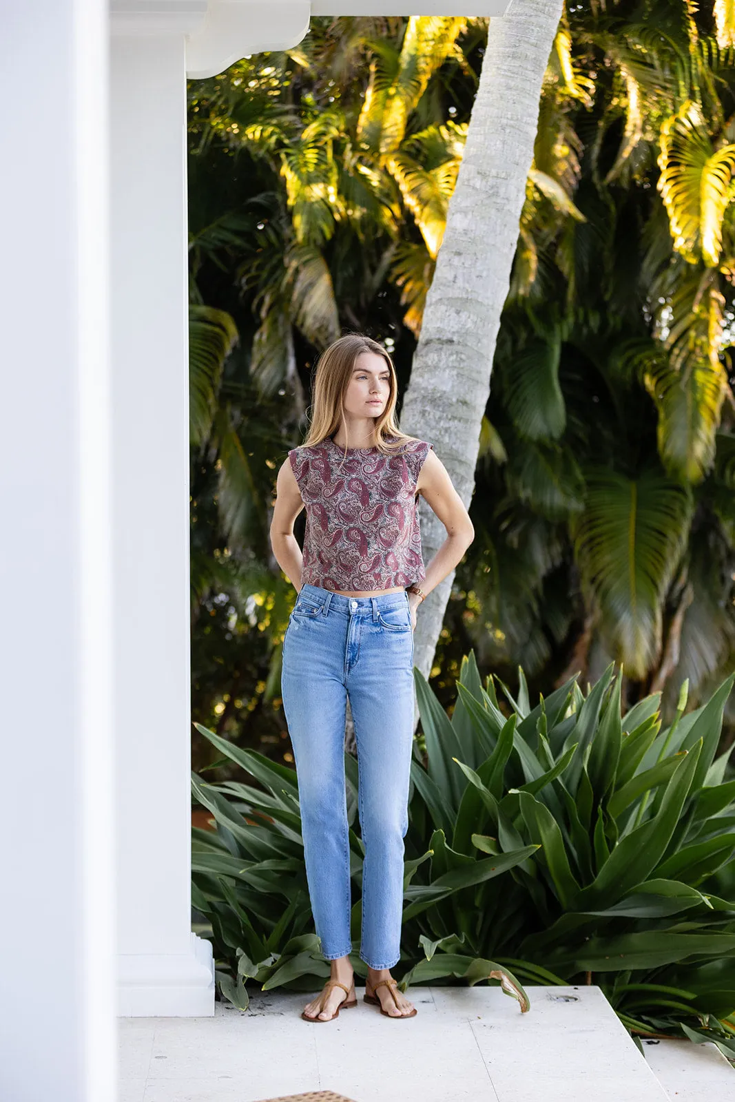 Slim Shell Poplin - Coco Palazzo Paisley sold by Julia Amory product image thumbnail 2