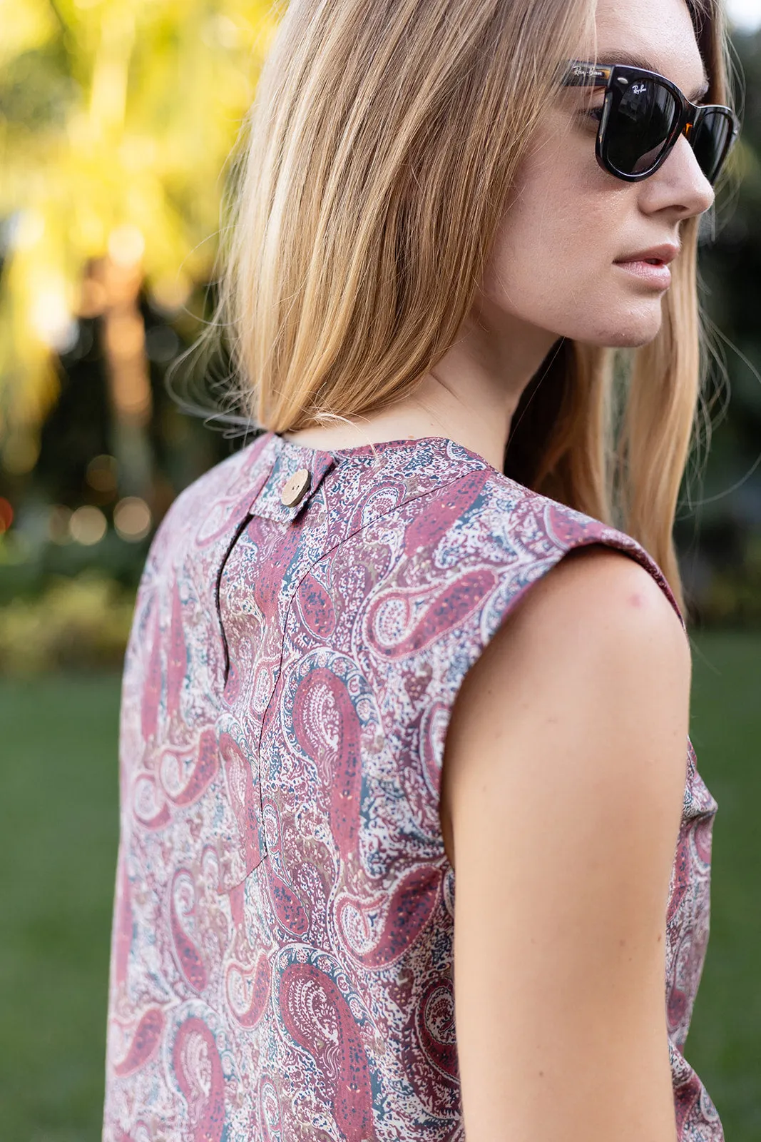 Slim Shell Poplin - Coco Palazzo Paisley sold by Julia Amory product image thumbnail 4