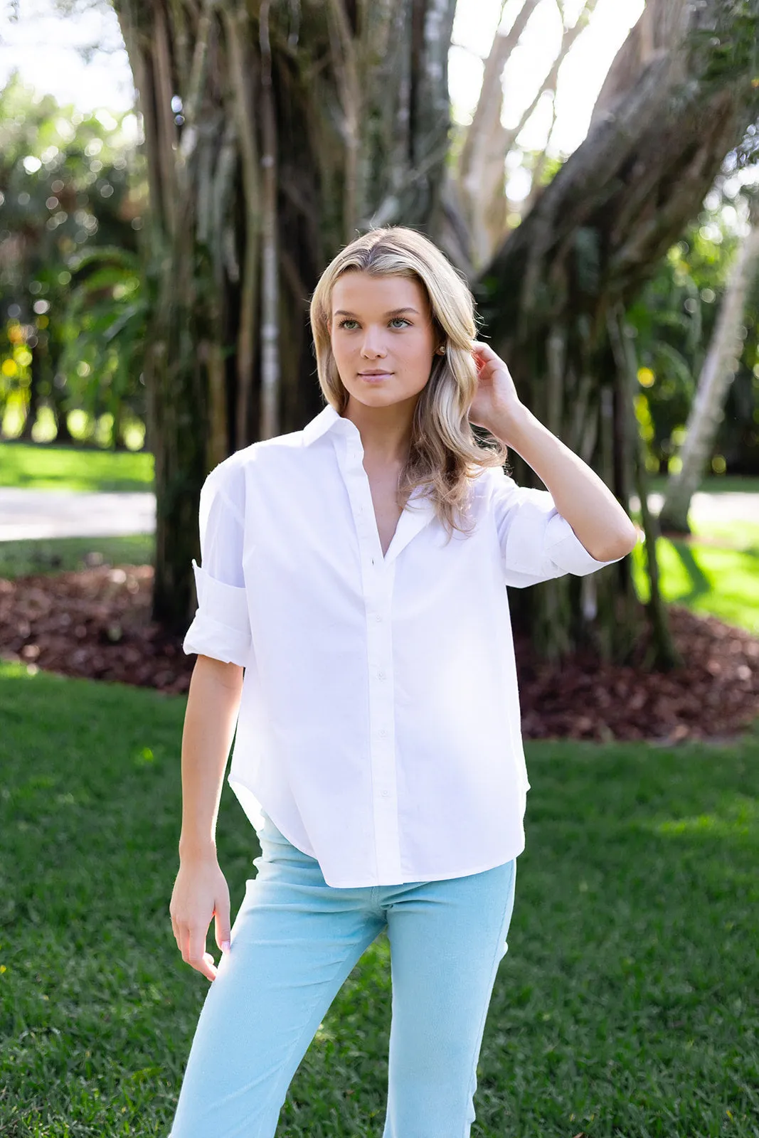 Bell Pant Corduroy - Dusty Aqua sold by Julia Amory product image thumbnail 2