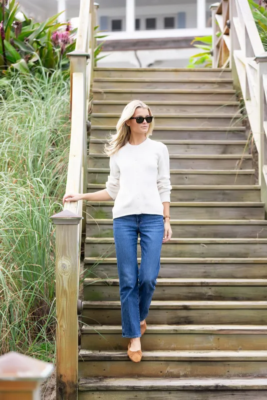 Falmouth Cardigan - Warm White sold by Julia Amory