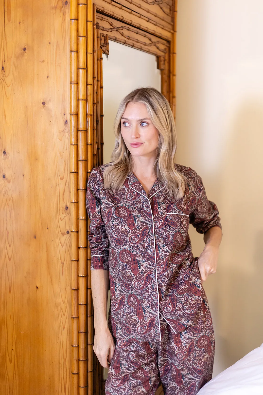 Coco Palazzo Paisley Pajama Set sold by Julia Amory product image thumbnail 4