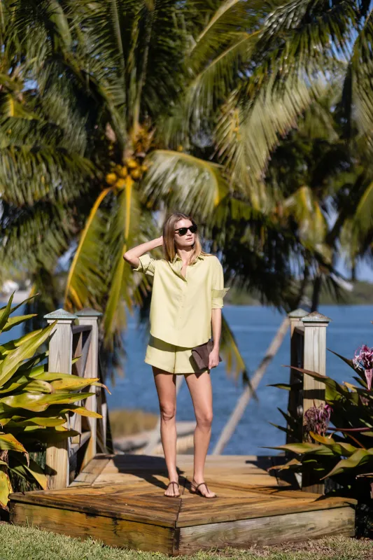 Cabana Short Oxford - Peridot sold by Julia Amory
