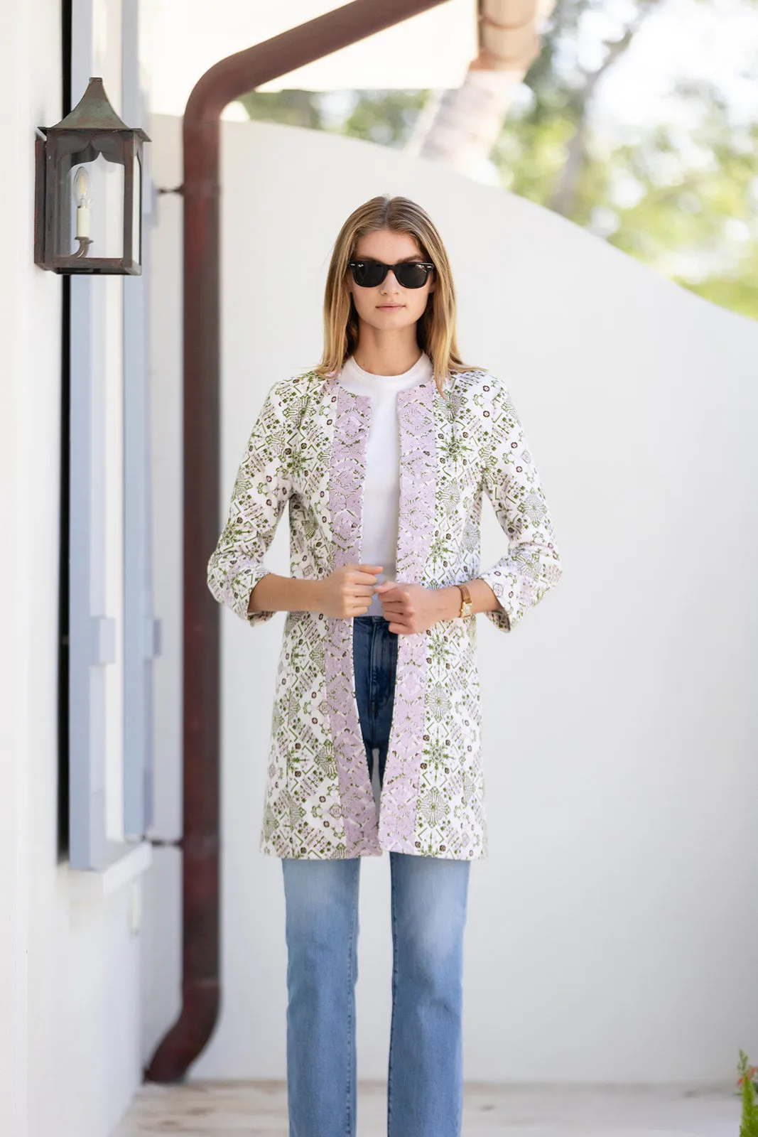 Ali Jacket - Moss Domino Tile sold by Julia Amory product image thumbnail 4