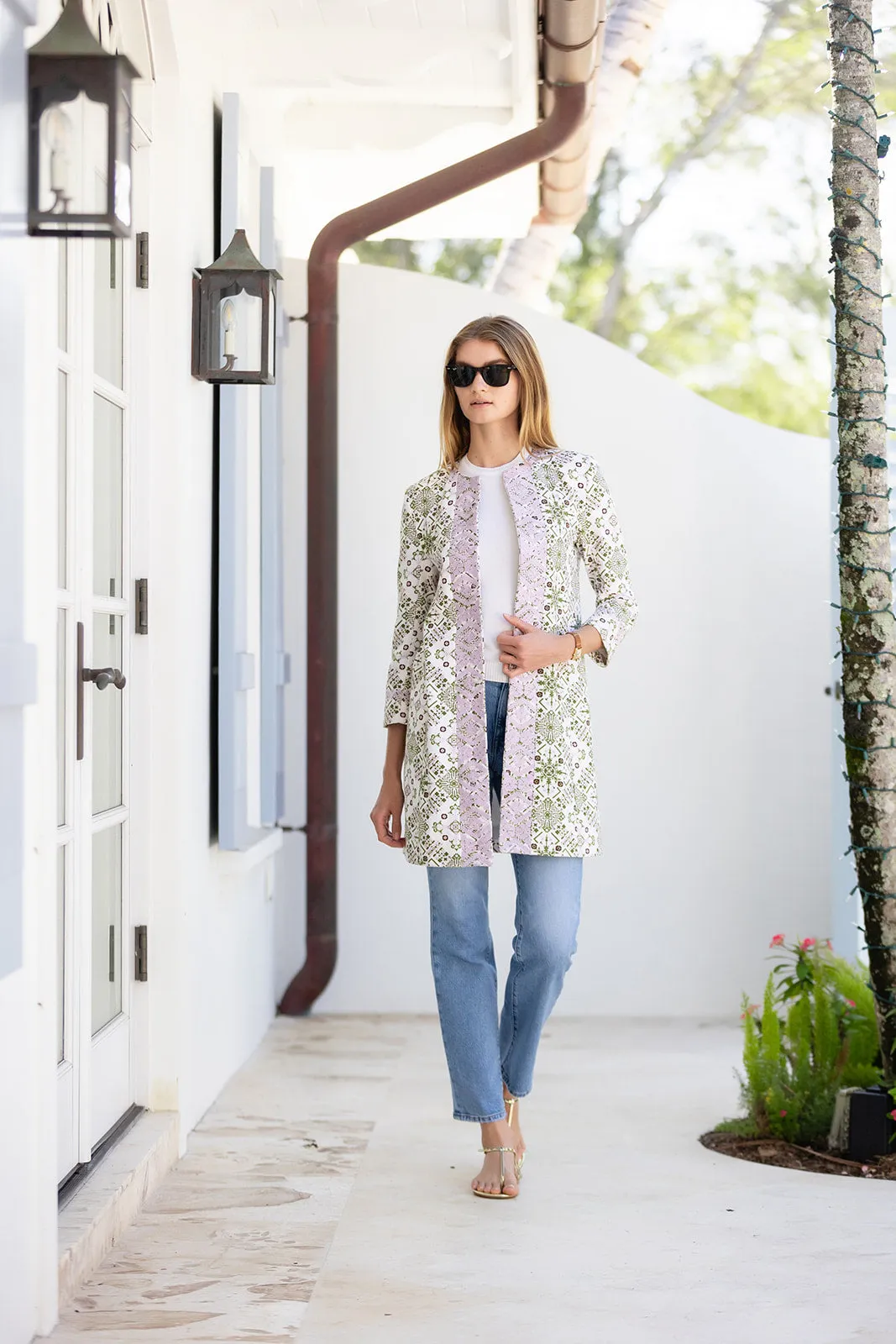 Ali Jacket - Moss Domino Tile sold by Julia Amory product image thumbnail 3