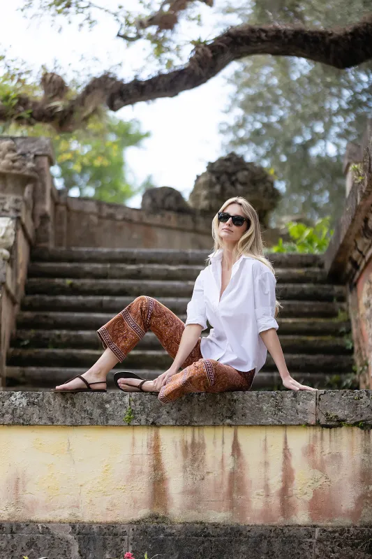 Bell Pant Twill - Coco Chamonix Fleur made by Julia Amory