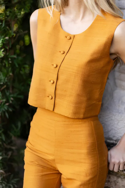 Blake Top - Tobacco made by Julia Amory