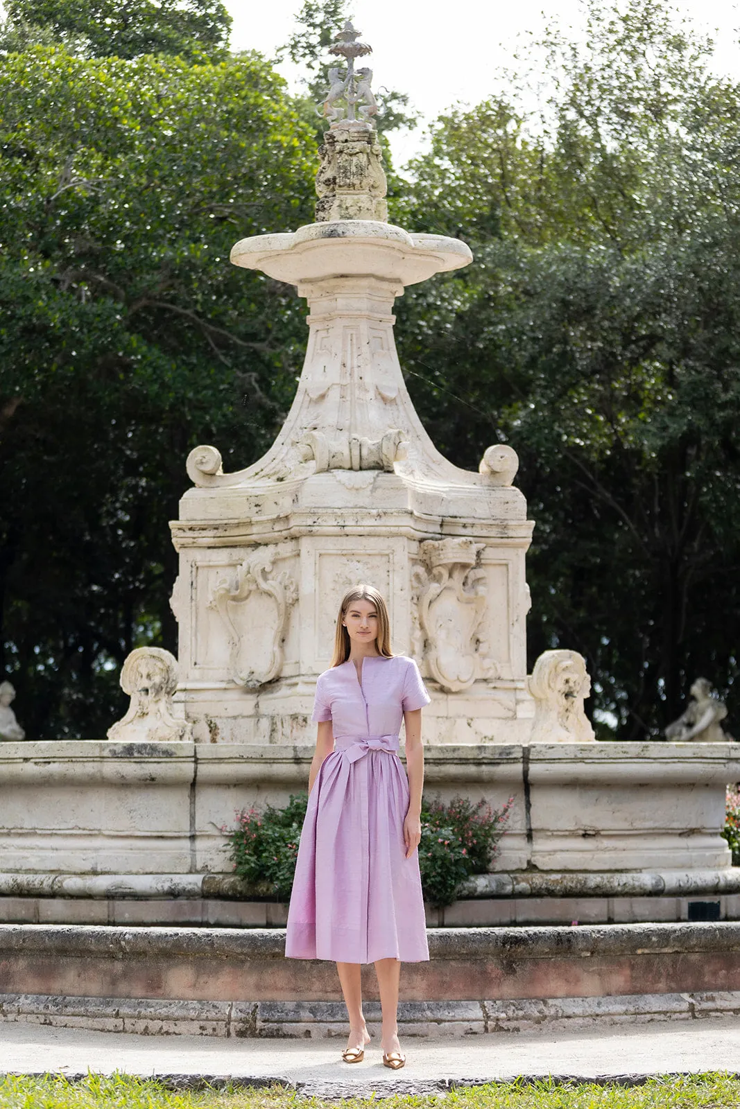 Kate Dress Dupioni - Lavender sold by Julia Amory product image thumbnail 4