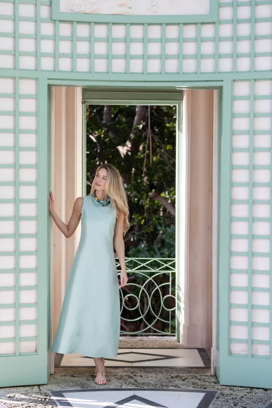 Slim Jane Dress - Seaglass made by Julia Amory