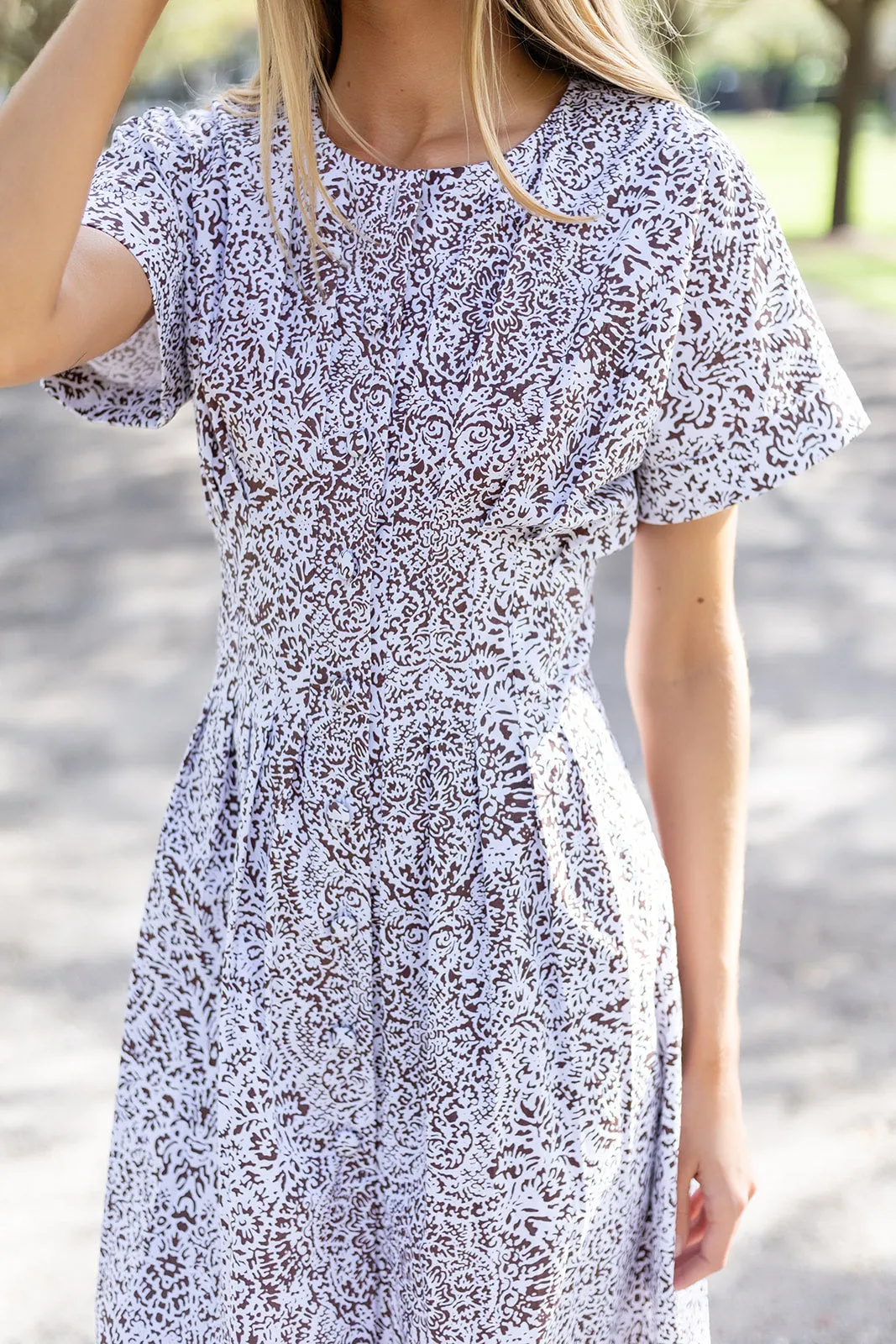 Lila Dress Poplin - Coco Cassis sold by Julia Amory product image thumbnail 2