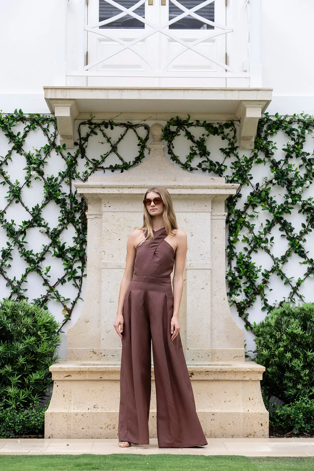 Camille Jumpsuit Linen - Coco sold by Julia Amory