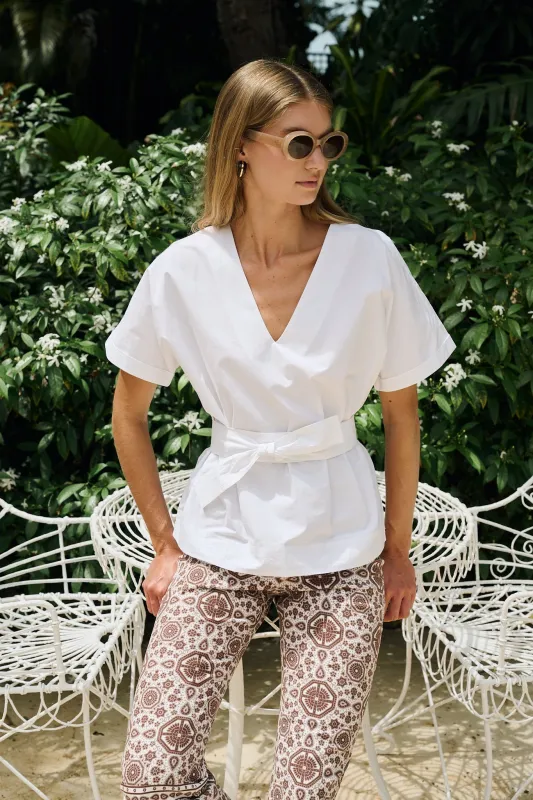 Lauren Top - Blanc made by Julia Amory