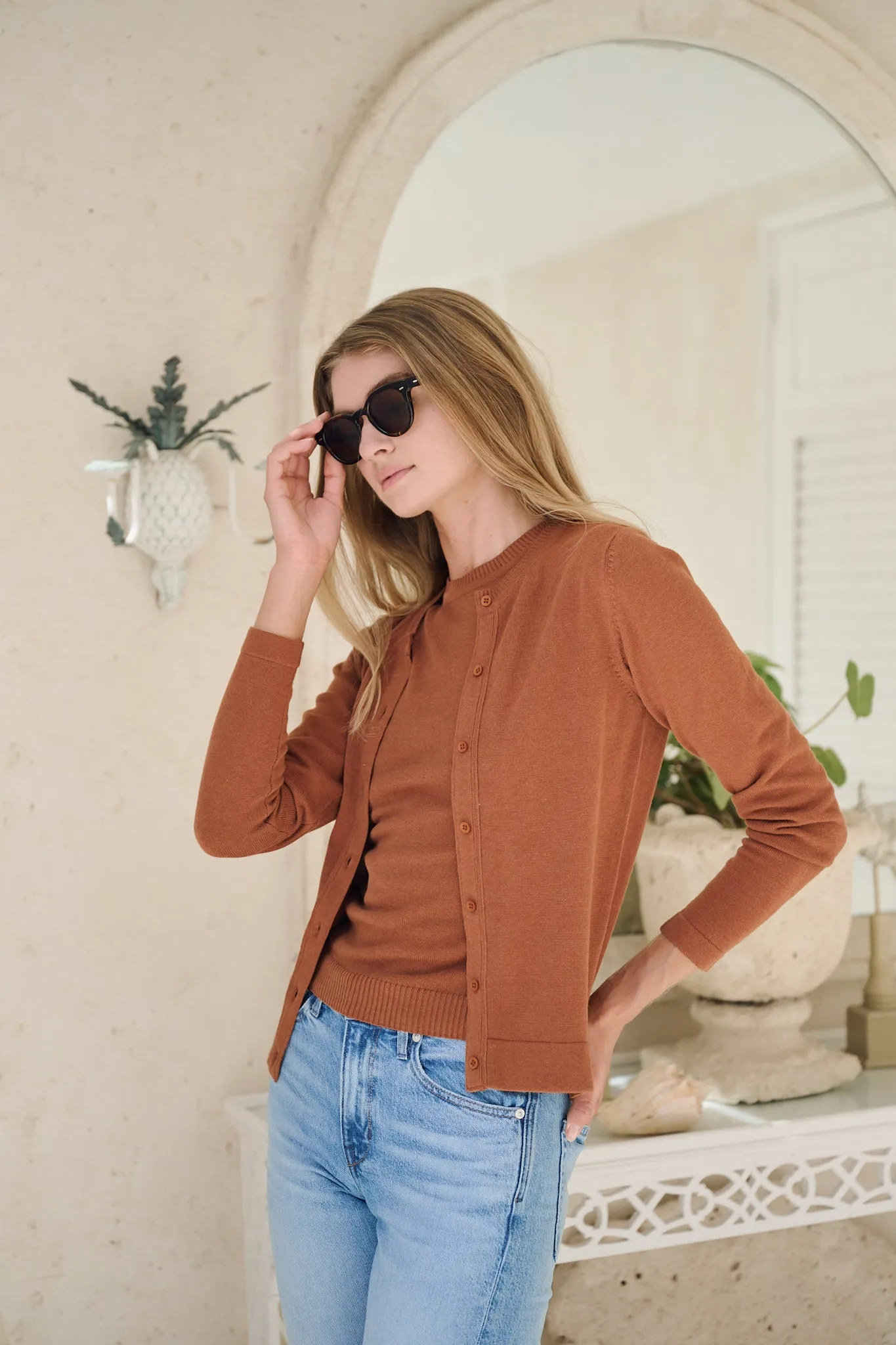 Tippi Cardigan - Mocha sold by Julia Amory product image thumbnail 5