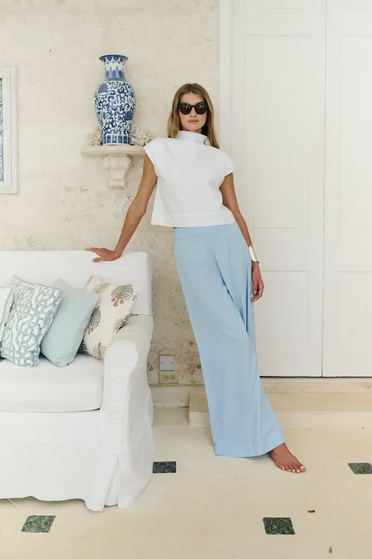Ivy Pant Linen - Chambray made by Julia Amory