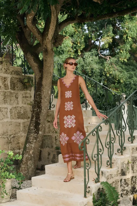 Piper Dress - Mocha made by Julia Amory