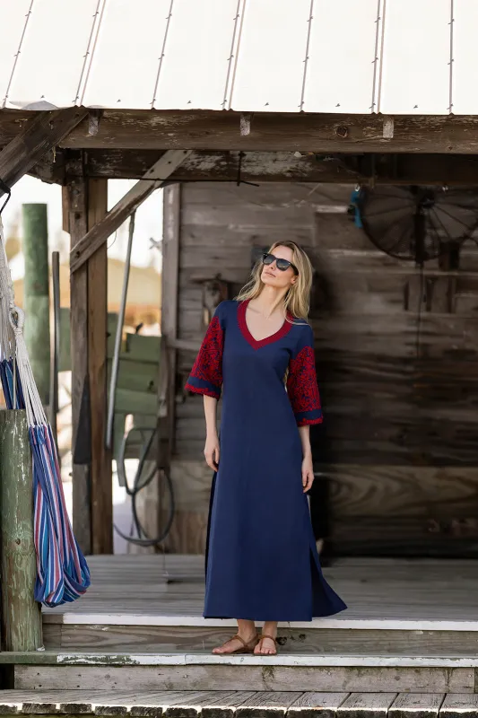 Esme Caftan - Peacoat made by Julia Amory