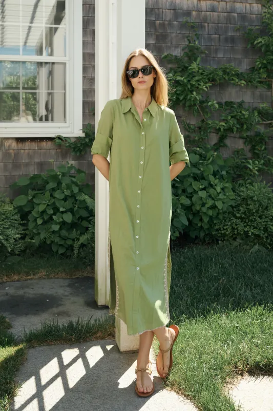 Talia Dress - Moss made by Julia Amory