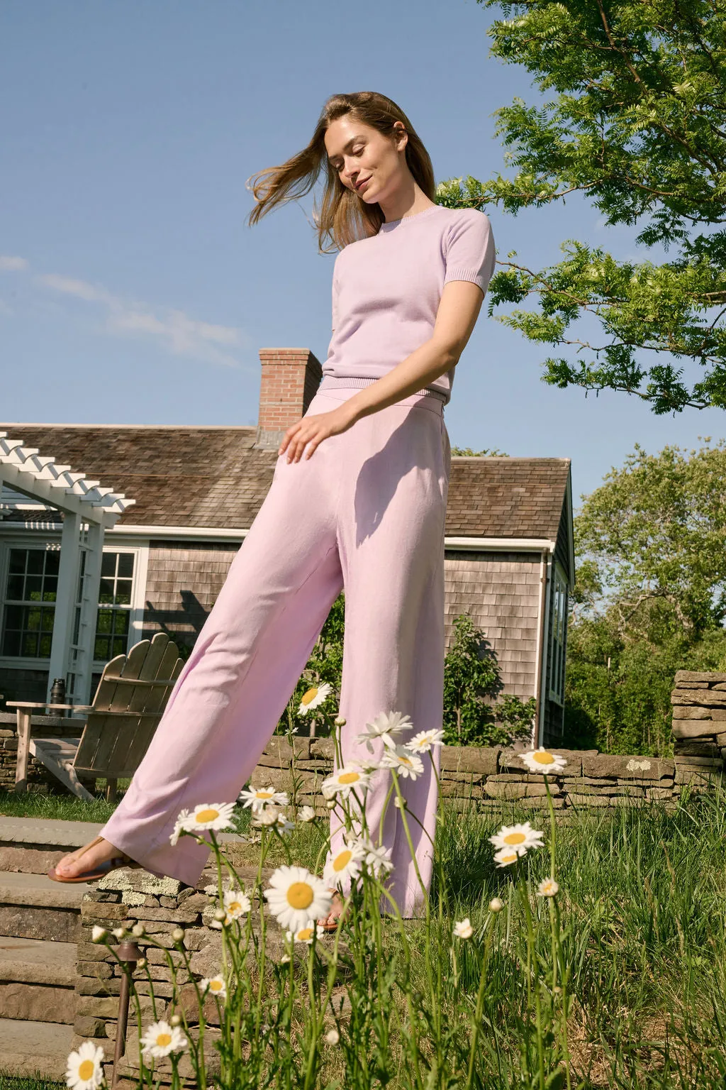 Ivy Pant Linen - Lavender sold by Julia Amory product image thumbnail 5