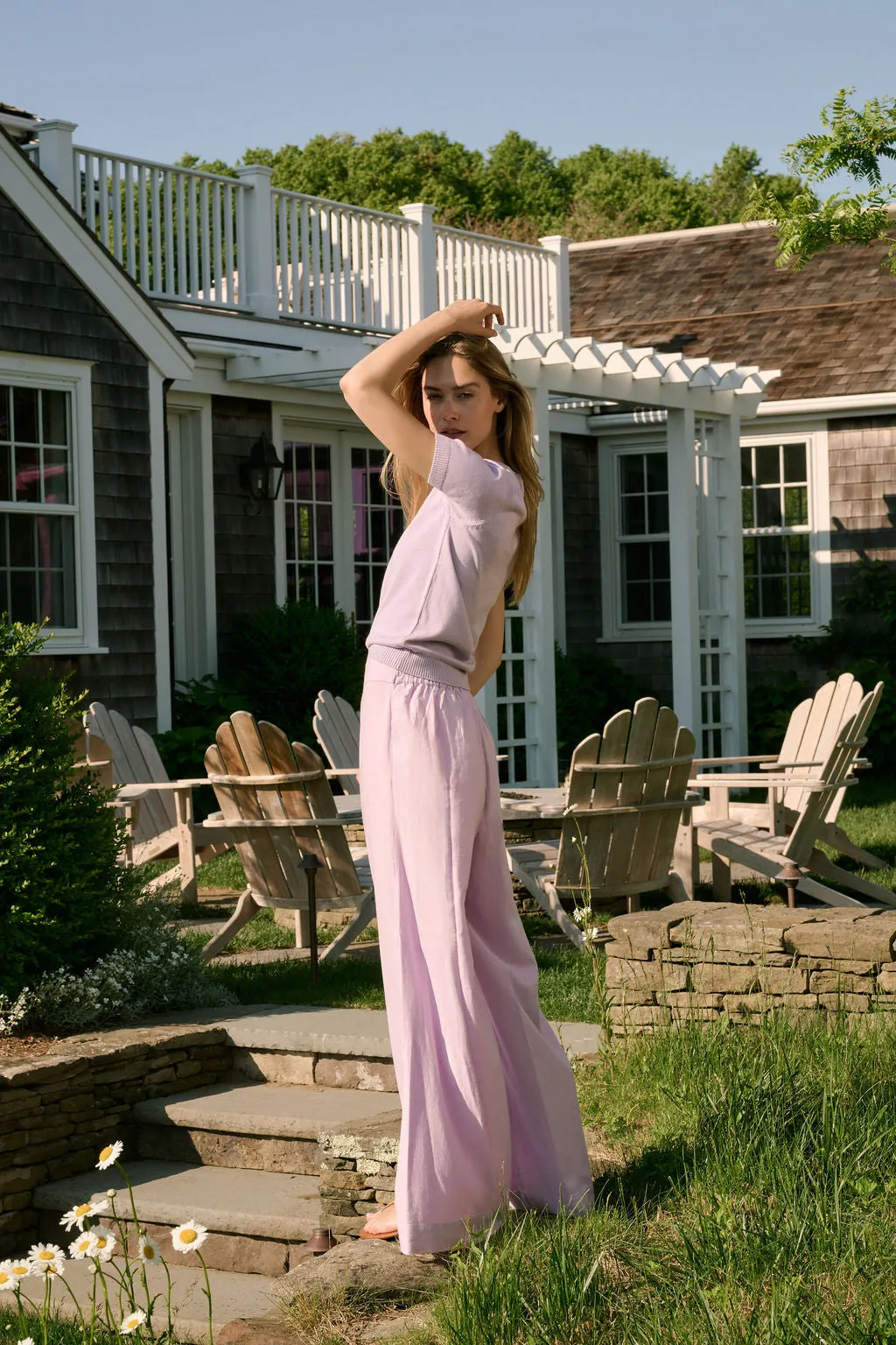 Ivy Pant Linen - Lavender sold by Julia Amory product image thumbnail 4