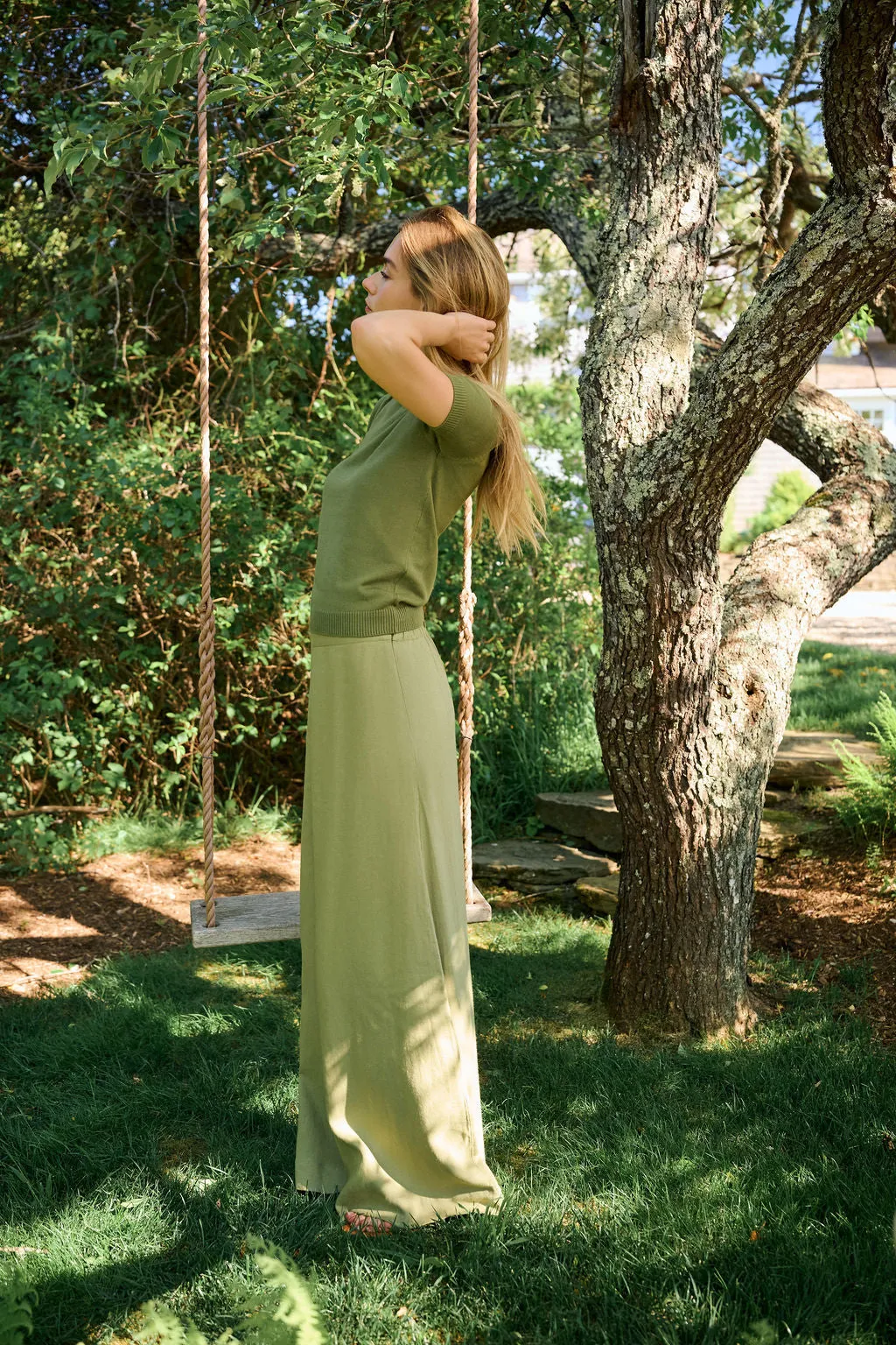 Ivy Pant Linen - Moss sold by Julia Amory product image thumbnail 5
