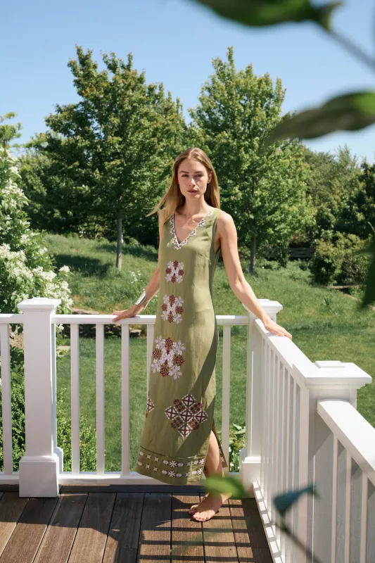 Piper Dress - Moss made by Julia Amory