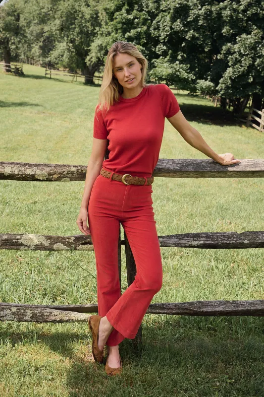 Bell Pant Corduroy - Rust made by Julia Amory