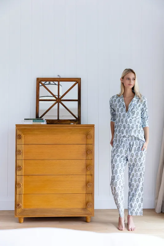 Siasconset Pajama Set - Gracie Motif made by Julia Amory