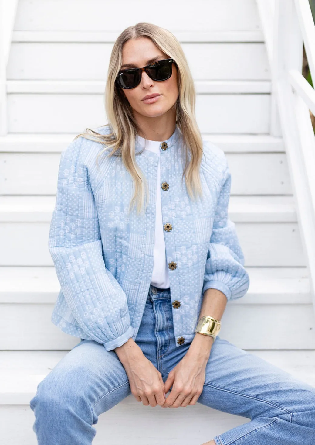 The Devon Jacket - Gracie Patchwork sold by Julia Amory product image thumbnail 4