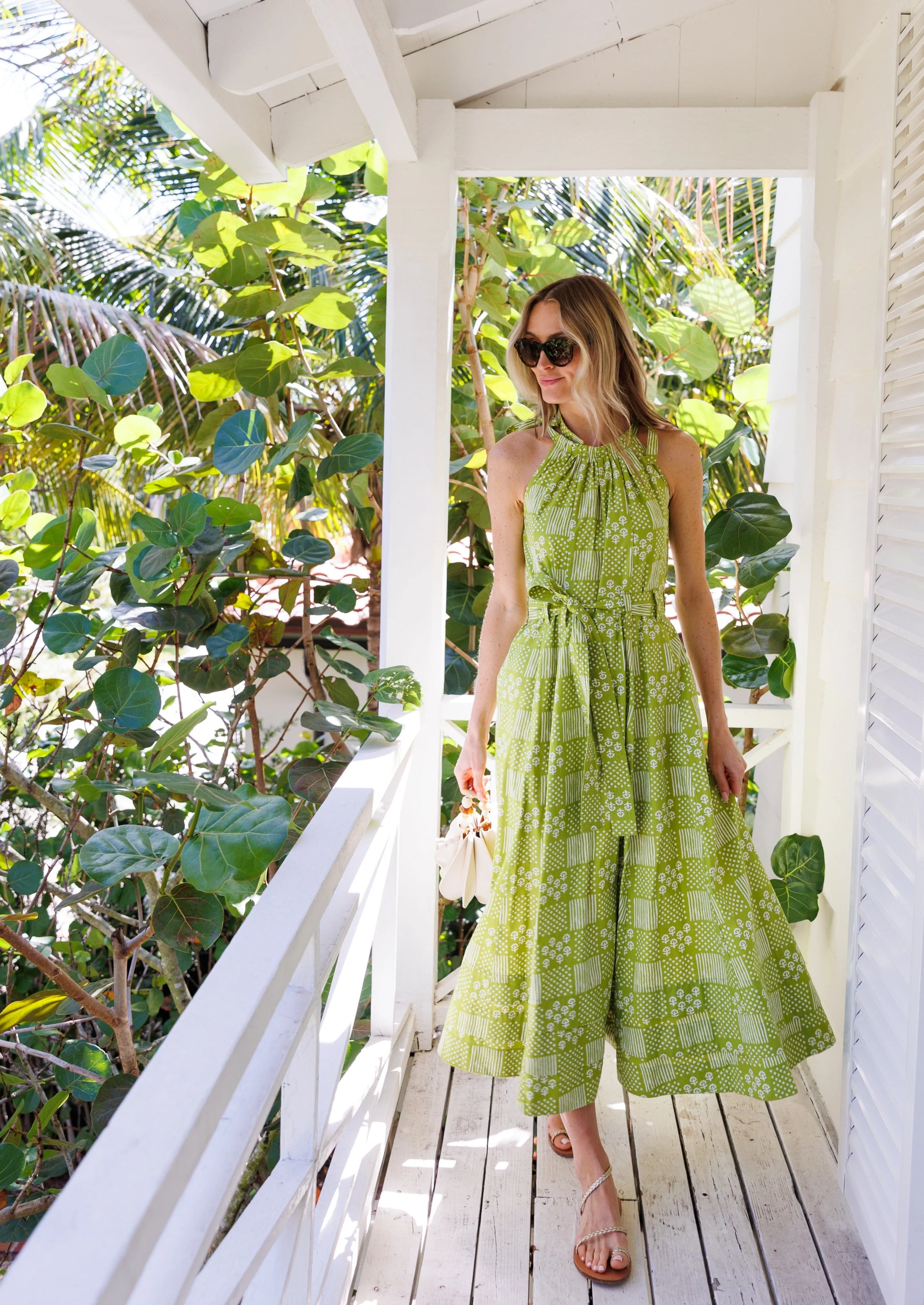 Cryder Dress - Chartreuse Patchwork sold by Julia Amory