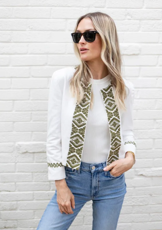 Diana Jacket - Moss sold by Julia Amory